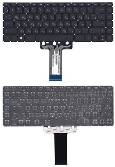 Клавиатура для ноутбука HP 14-AB 14-AL черная с подсветкой