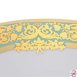 Набор салатниц Falkenporzellan Natalia seladon gold 18см(6 шт)