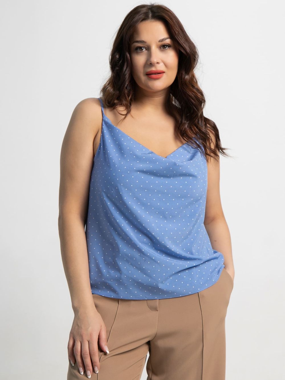 Топ Легкий штрих (голубой/горох) Б15569-34М LT Collection