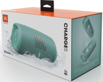 Колонка портативная JBL Charge 5, 40Вт, бирюзовый [jblcharge5teal]