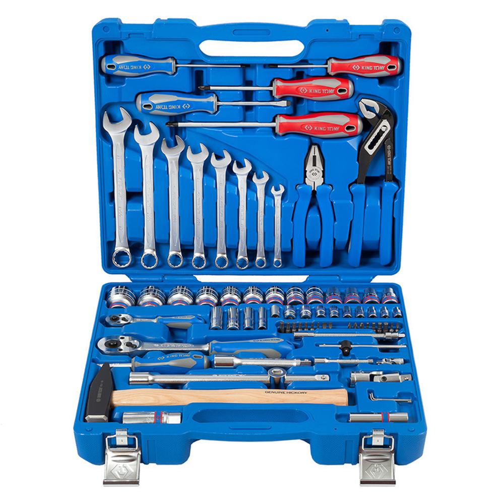 KING TONY (7577MR) Набор инструментов универсальный, 77 предметов