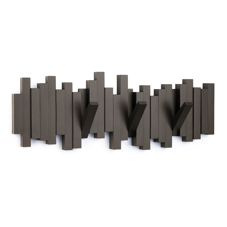 Вешалка настенная Sticks эспрессо, Umbra
