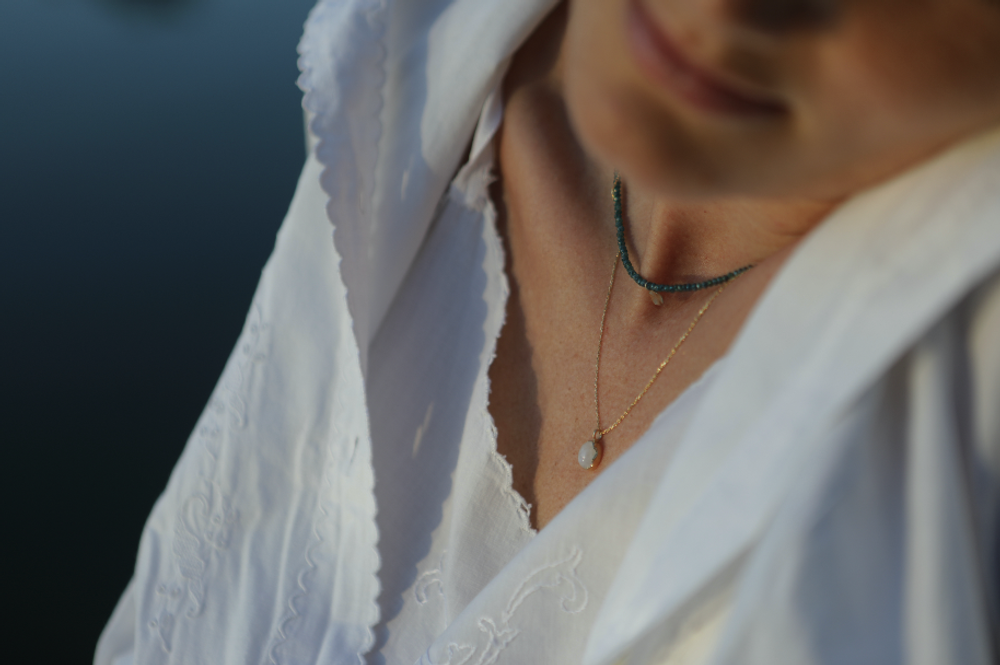 Подвеска с лунным камнем