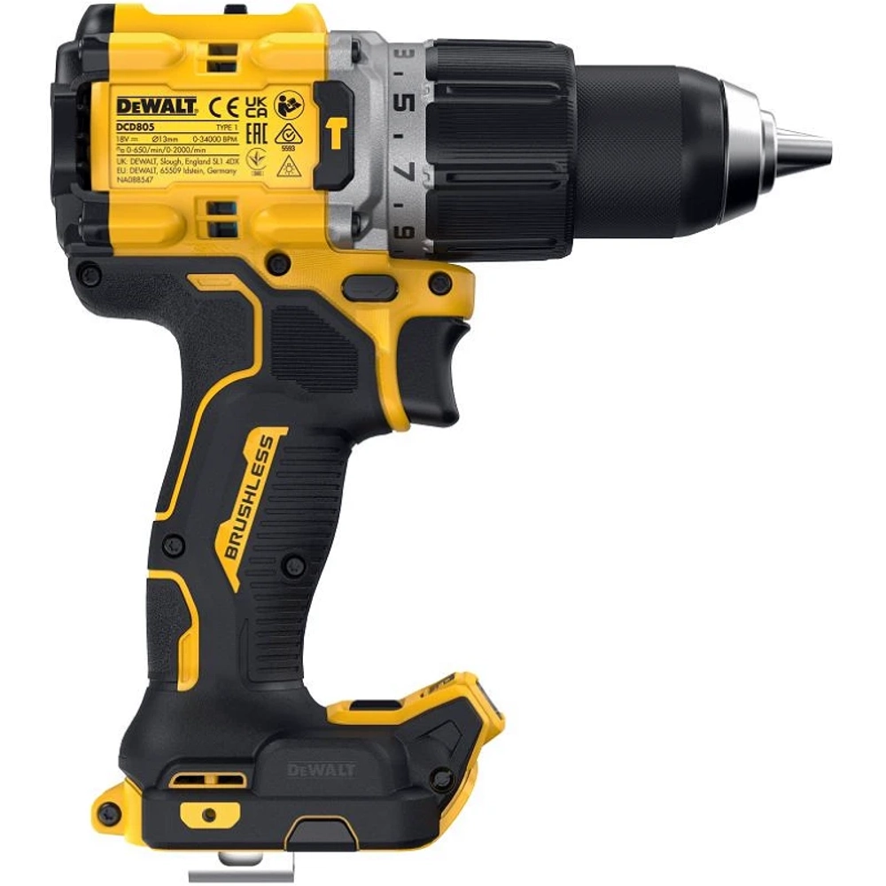 DeWalt DCD805E1T аккумуляторная ударная дрель-шуруповерт (1 x 1,7 Ач, ЗУ) DCD805E1T-QW