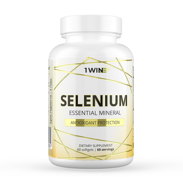 Селен, Selenium, 1Win, 60 желатиновых капсул