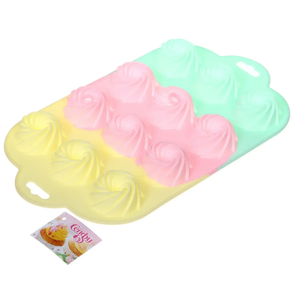 Форма силикиновая «Конфетти» зефирки 28,3*17,3*2см