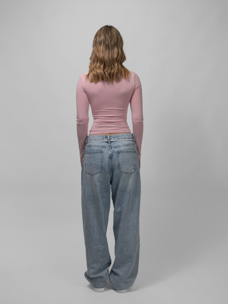 Лонгслив женский Skin Line (Pink)
