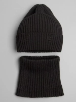 Шапка бини рваная осенняя и снуд