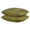 Набор наволочек из премиального сатина оливкового цвета из коллекции essential, 70х70 см