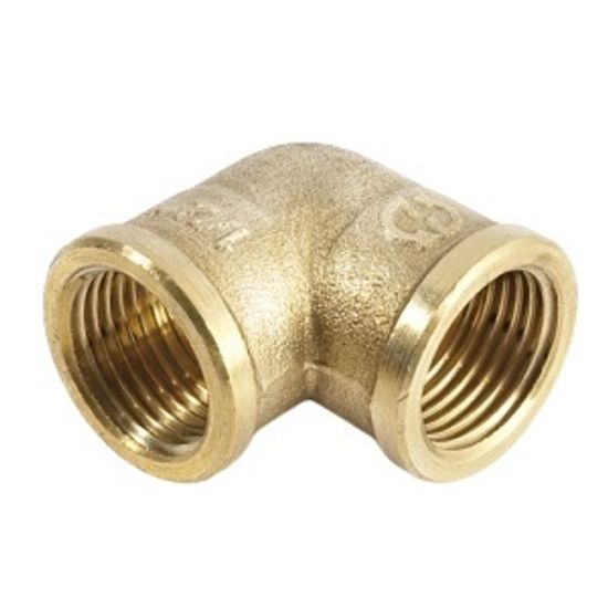 Угольник Stout 3/4" ВР/ВР с внутренней резьбой латунный SFT-0013-000034