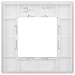 Рамка для розеток и выключателей ЭРА Elegance 14-5001-01М на 1 пост, белый матовый