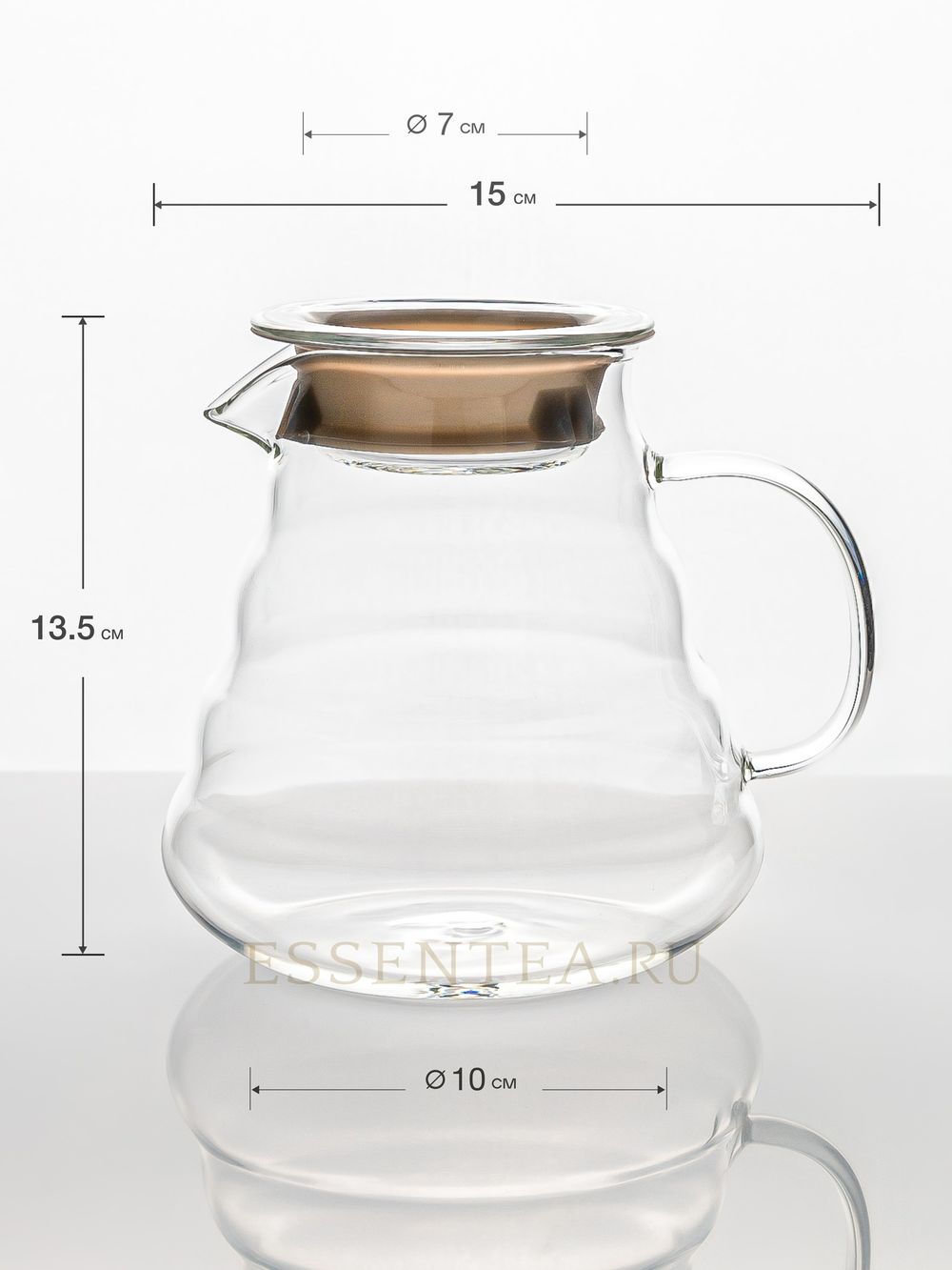 чайник стеклянный размеры