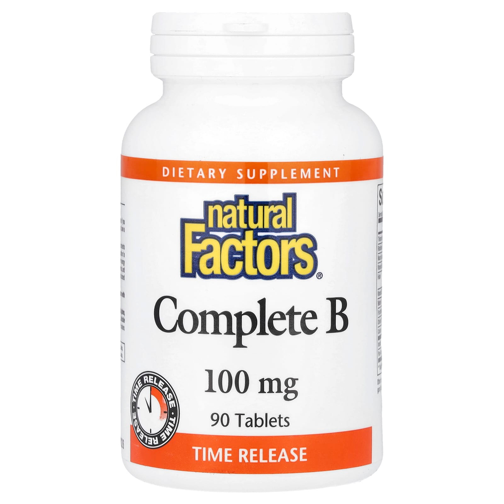 Natural Factors, Комплекс витаминов группы B, 90 таблеток