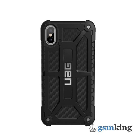 UAG Monarch Kevlar® Series Case for Apple iPhone XS/X Carbon Fiber (Графитовый серый)IPHX-M-X