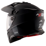 Шлем AXOR X-CROSS DUAL VISOR-E SC, с визором, цвет матовый черный (XL)