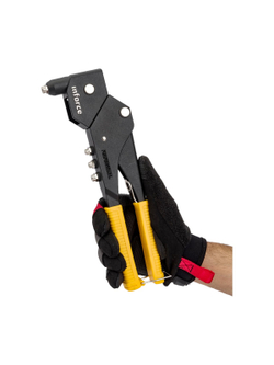 Литой ручной заклепочник Inforce поворотный 360 град., в кейсе, с набором заклепок 2.4-4.8 мм 06-14-111