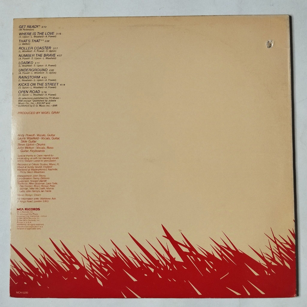 Винтажная виниловая пластинка LP Wishbone Ash Number The Brave (USA 1981)