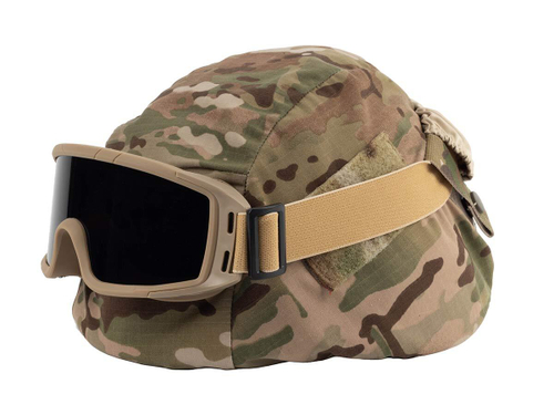 Маска стрелковая ShotTime Puma, защитная, хаки, линза серая