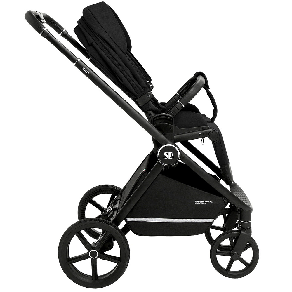 Коляска 3 в 1 Sweet Baby Stella + автокресло Premier Black Black
