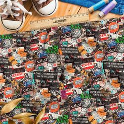 Ткань шелк Армани митингующие лозунги