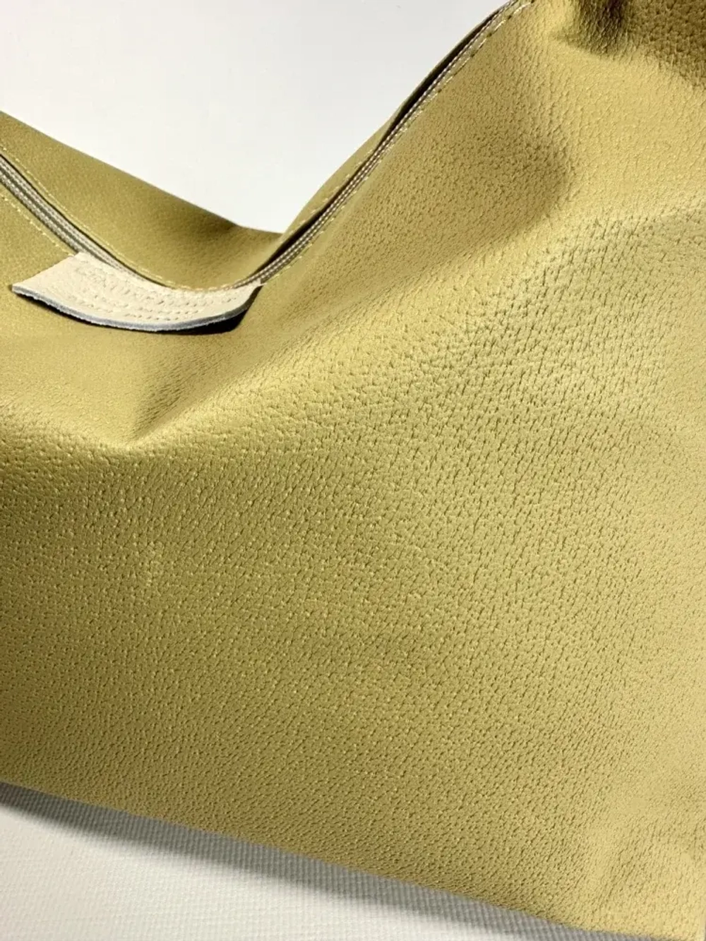 Женская желто-салатовая сумка из натуральной кожи с тиснением питон