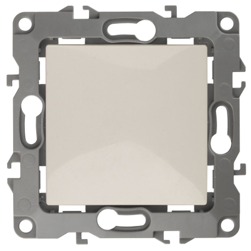 12-1111-02 ЭРА Кнопка, 10АХ-250В, Эра12, слоновая кость