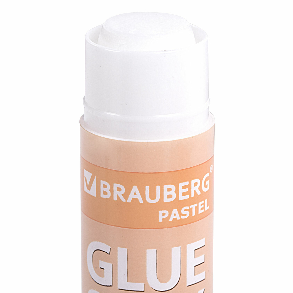 Клей-карандаш в пастельном корпусе BRAUBERG PASTEL 15 г PVP-основа ассорти (20 штук в упаковке)