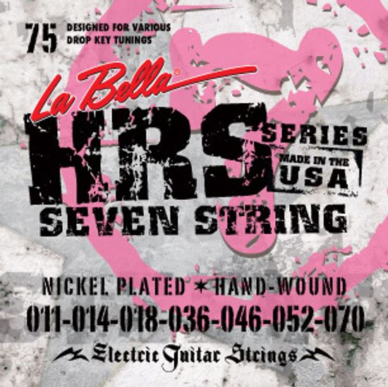 Струны для 7 струнной электрогитары LA BELLA HRS-75