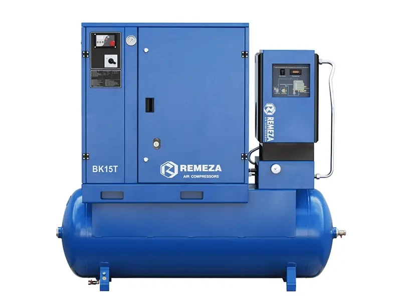 Винтовой компрессор Remeza ВК15Т-16-500Д2 на ресивере 500л с осушителем