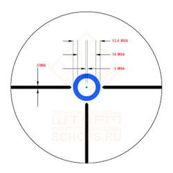Прицел оптический Veber Wolf 1,25-4,5x26 IR DnD загонник