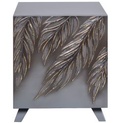 Тумба прикроватная Тропик Сканди Серый Голд правая