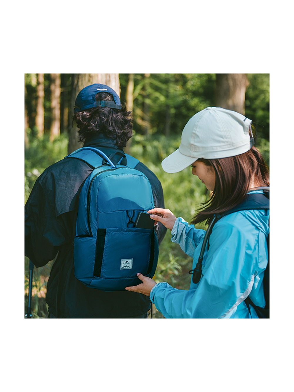 Рюкзак Naturehike NH17A017-B 30л компактный ультралегкий синий