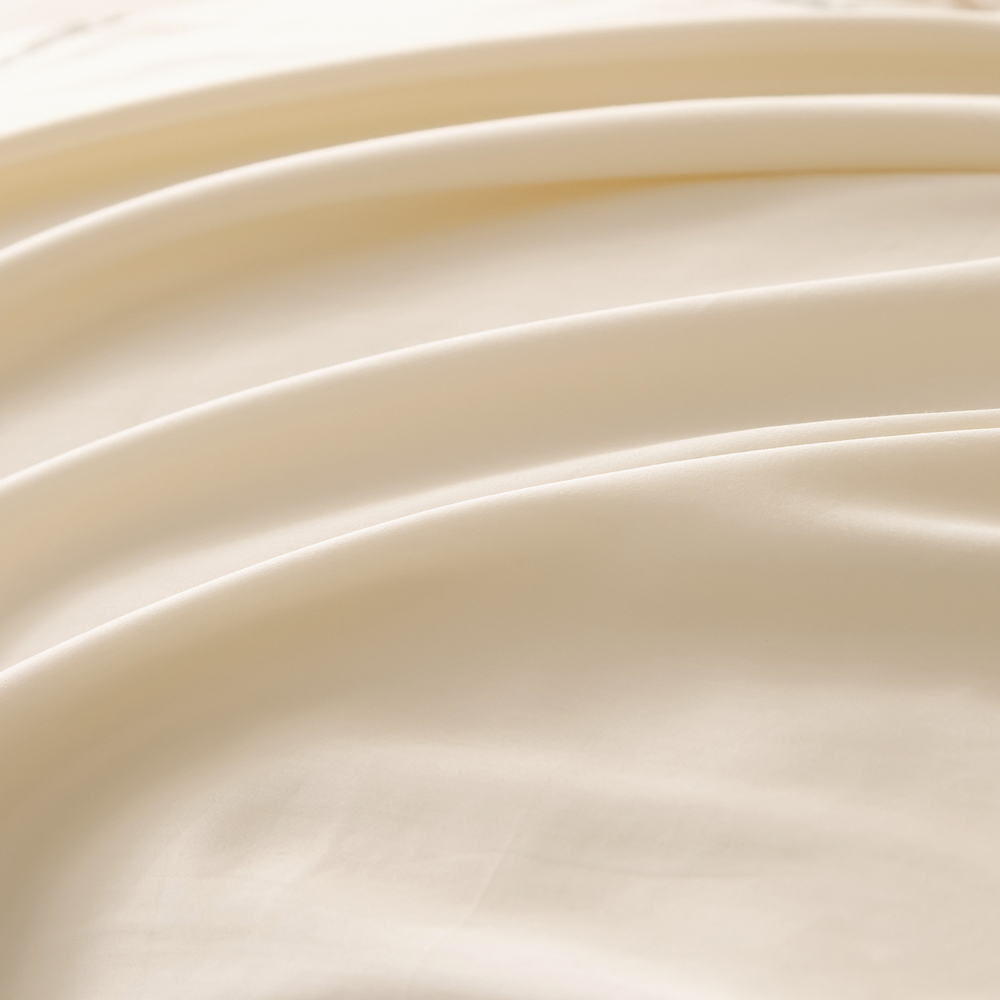 Комплект постельного белья Однотонный Сатин Премиум широкий кант на резинке OCPKR022