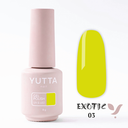 YUTTA, Гель-лак Exotic 03, 8g