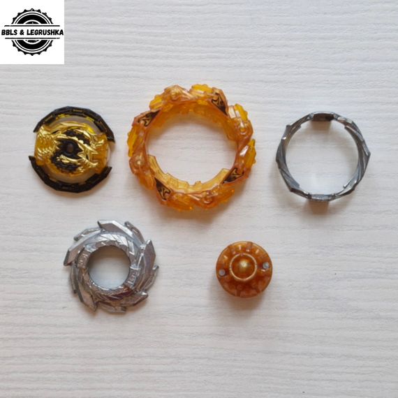 Волчок Chain Kerbeus Karma Moment'-3 и лаунчер из набора B204 от Takara Tomy