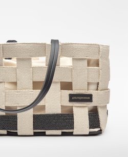 Adolfo Domínguez Сумка Horizon Shopper, черный/кремовый