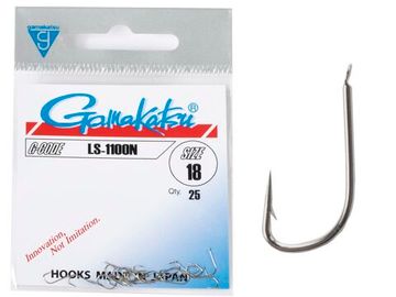 Крючки Gamakatsu LS-1100N HOOKS NICKEL разм. 18 25шт.