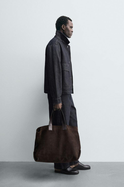 ZARA ДЖИНСОВАЯ КУРТКА С КАРМАНАМИ, ИНДИГО