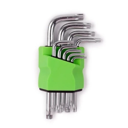 Набор ключей TORX Г-образных, 9пр.(Т10,15,20,25,27,30,40,45,50),в блистере Forsage##Помощник P010K