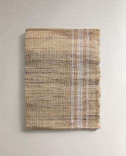 Zara Home сервировочная салфетка из рами, узор в полоску, 50 35 см