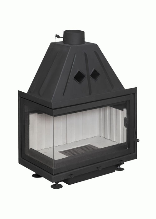 Каминная топка Экокамин  АЛЬФА 700L два стекла левая