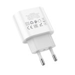 Сетевой адаптер питания BOROFONE BA62A 1USB и PD (белый)