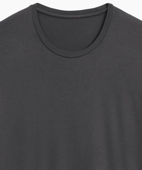 Пижама мужская с коротким рукавом и шортами Atlantic BNMP-005, вискоза, темно-серый меланж