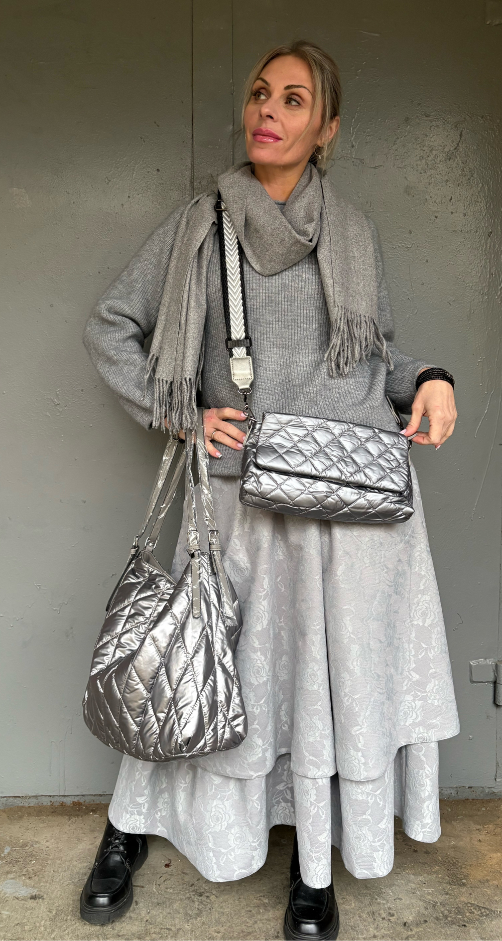 Сумка большая /серая