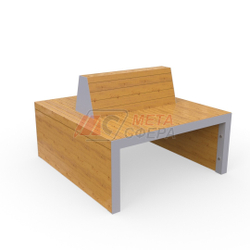 Скамейка Линарес 110х120 двусторонняя
