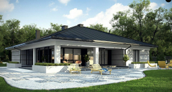Проект одноэтажного Дома Современный 186 кв. м К-31