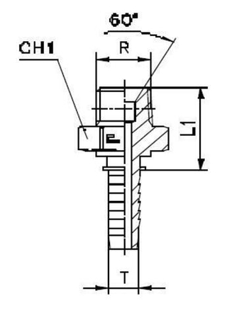 Фитинг DN 12 BSPT 3/8