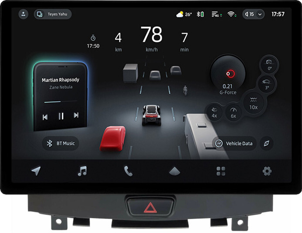 Магнитола для Infiniti EX35 2007-2009 - Teyes CC4-PRO монитор 13" 2K QLED на Android 13, Snapdragon 778G, 8+128, AI, CarPlay, DSP, 4G SIM-слот