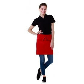 Фартук официанта короткий красный