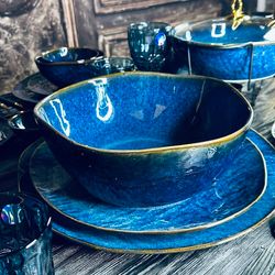 Lenardi 133-310 Салатник 25х10см AQUAMARINE в под.уп.(х16)Фарфор